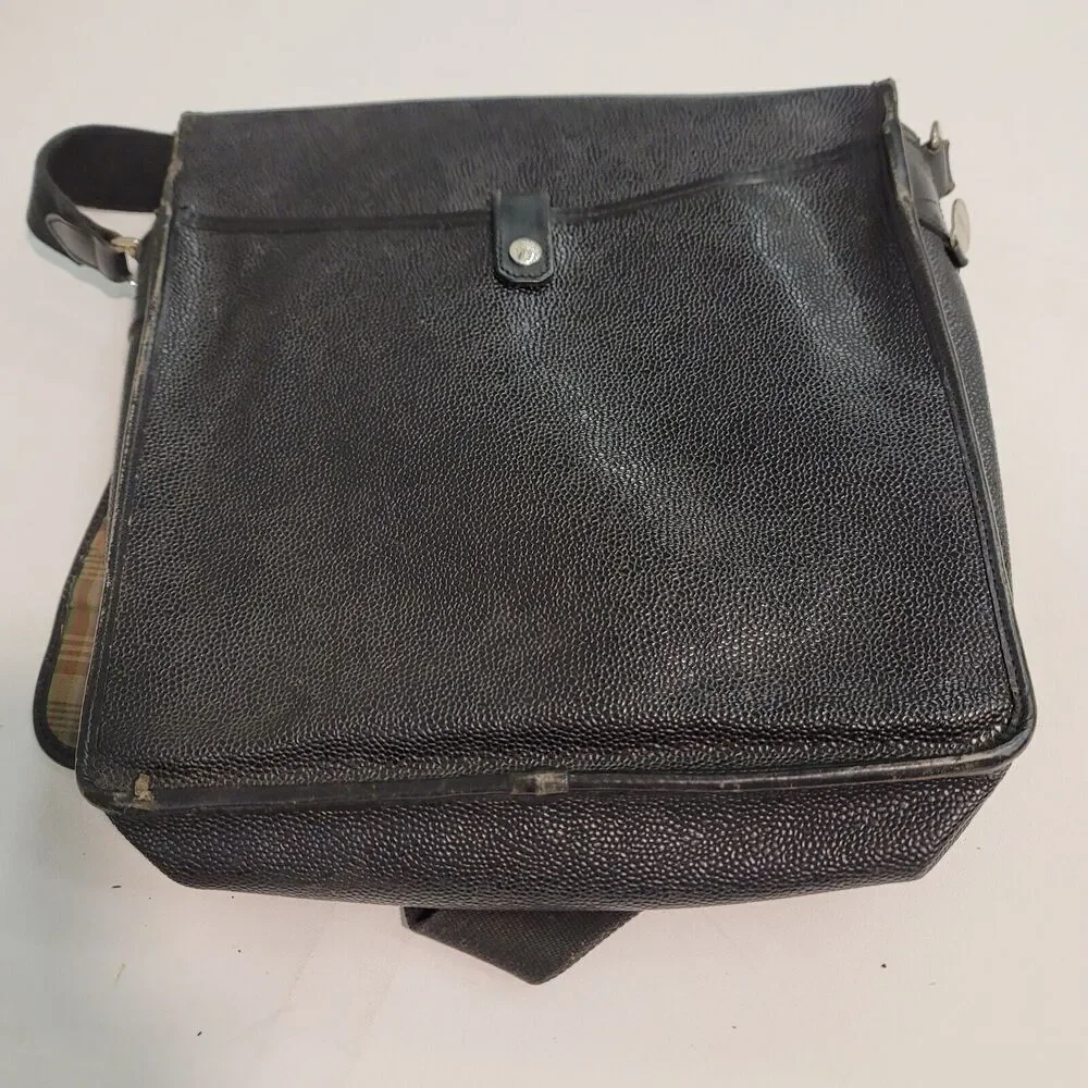 Mulberry Vintage Black Pebble Leather Messenger Crossbody Bag
